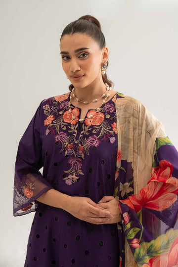 Nishat Linen 3 Piece - Embroidered Suit - 42519170 Online Shopping